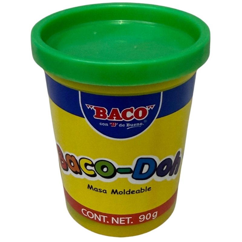 PLASTILINA BOTE 90 GR BACO-DOH VERDE CLARO BACO MNK