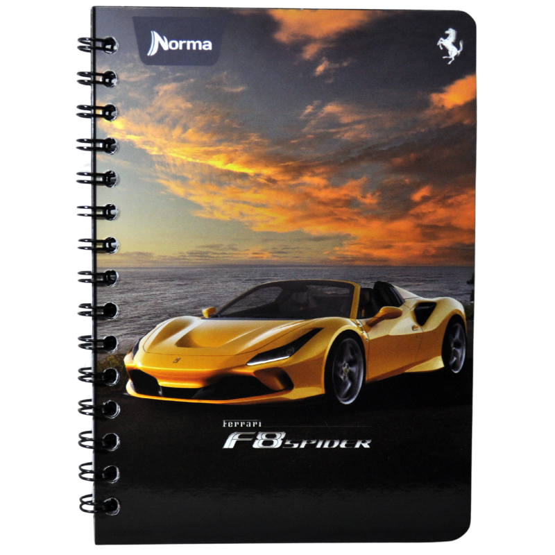 CUADERNO FRANCES DOBLE ARGOLLA  FERRARI 100 HJ RAYA NORMA MNK