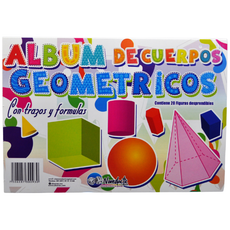 ALBUM CUERPOS GEOMETRICOS 20 PZ NOVAC