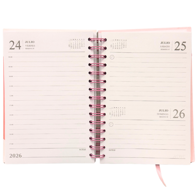 AGENDA DIARIA DOBLE ESPIRAL AG141 NOVAC