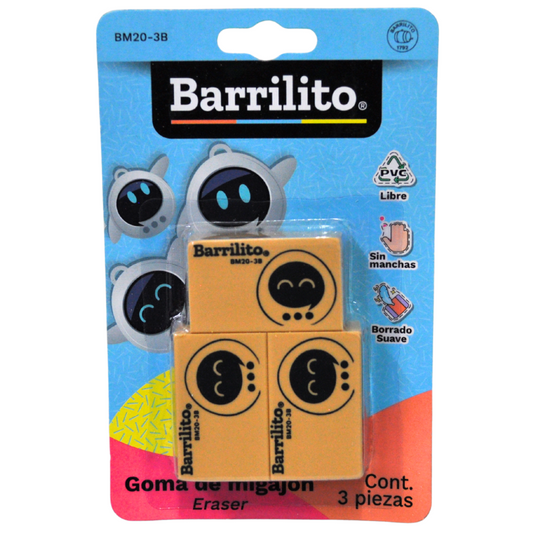 BORRADOR MIGAJON 3 PZ BM20-3B GOBA BARRILITO MNK