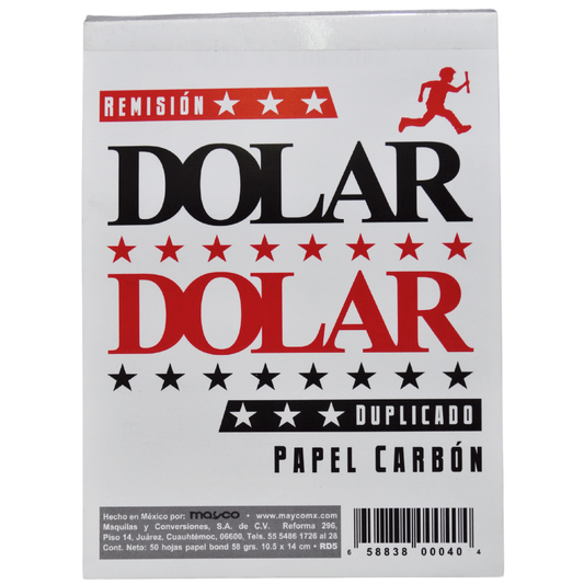 BLOCK REMISION DOLAR ESQUELA DUPLICADA 50 HJ RD5 MAYCO