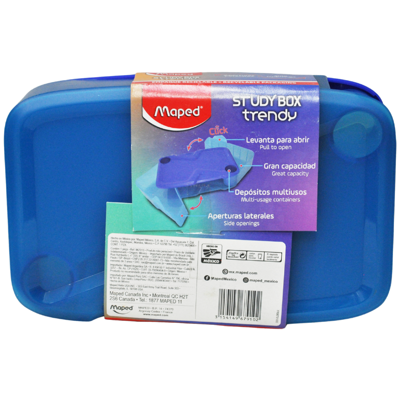 PORTALAPIZ CAJA TRENDY BOX MAPED MNK