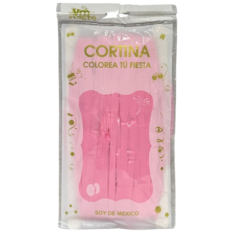 CORTINA PASTEL ROSA CIA03 VM FIESTA