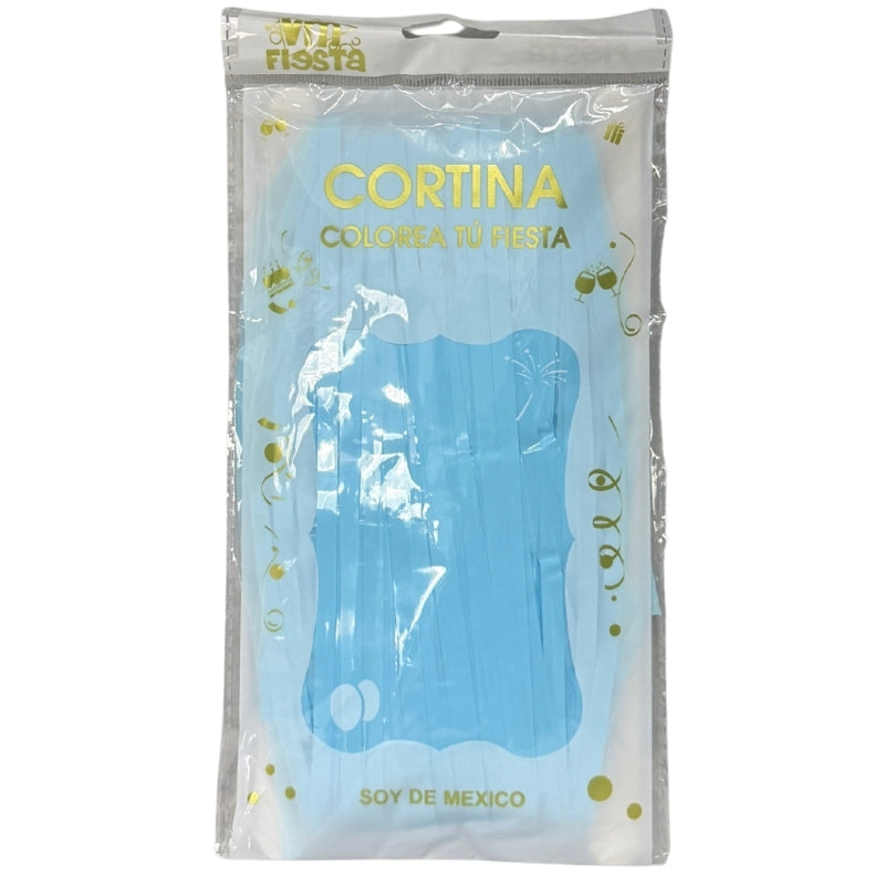 CORTINA PASTEL AZUL CIA05 VM FIESTA