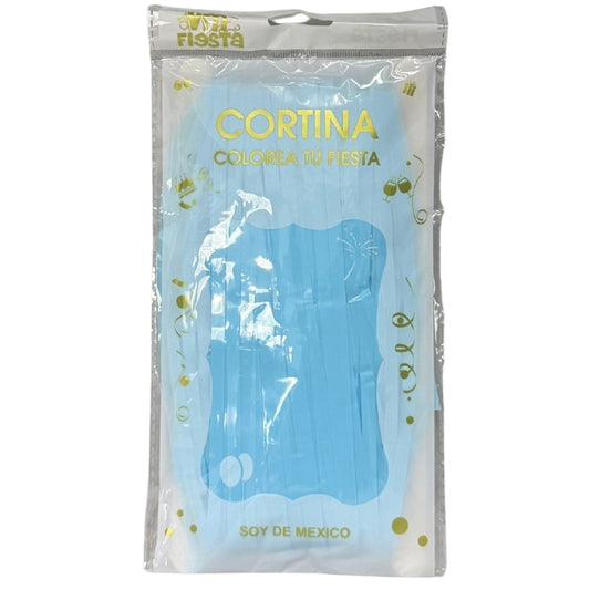 CORTINA PASTEL AZUL CIA05 VM FIESTA