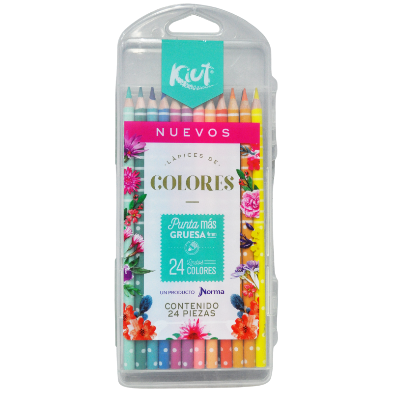 COLORES MADERA LARGOS KIUT 24 PZ NORMA MNK