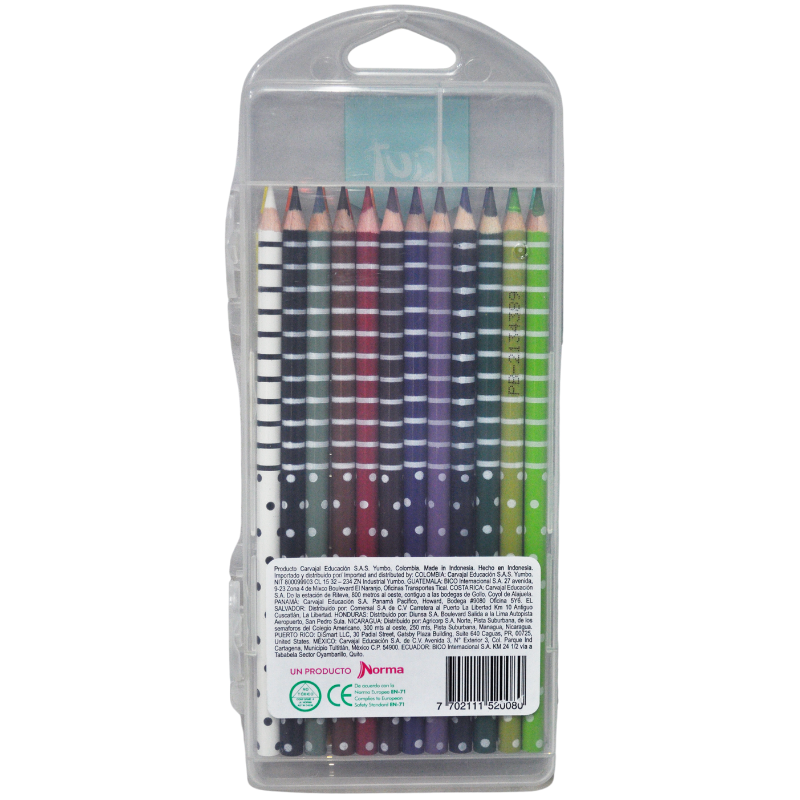 COLORES MADERA LARGOS KIUT 24 PZ NORMA MNK