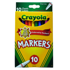 MARCADOR CLASICO DELGADO 10 PZ 7726 CRAYOLA