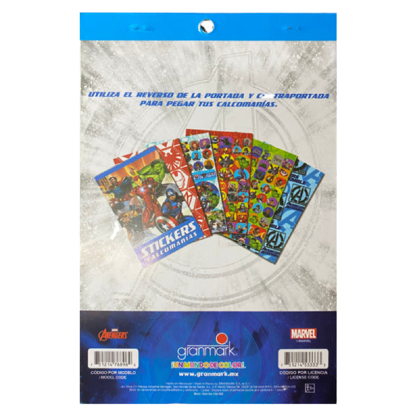 BLOCK CALCOMANIA AVENGERS GRANMARK MNK