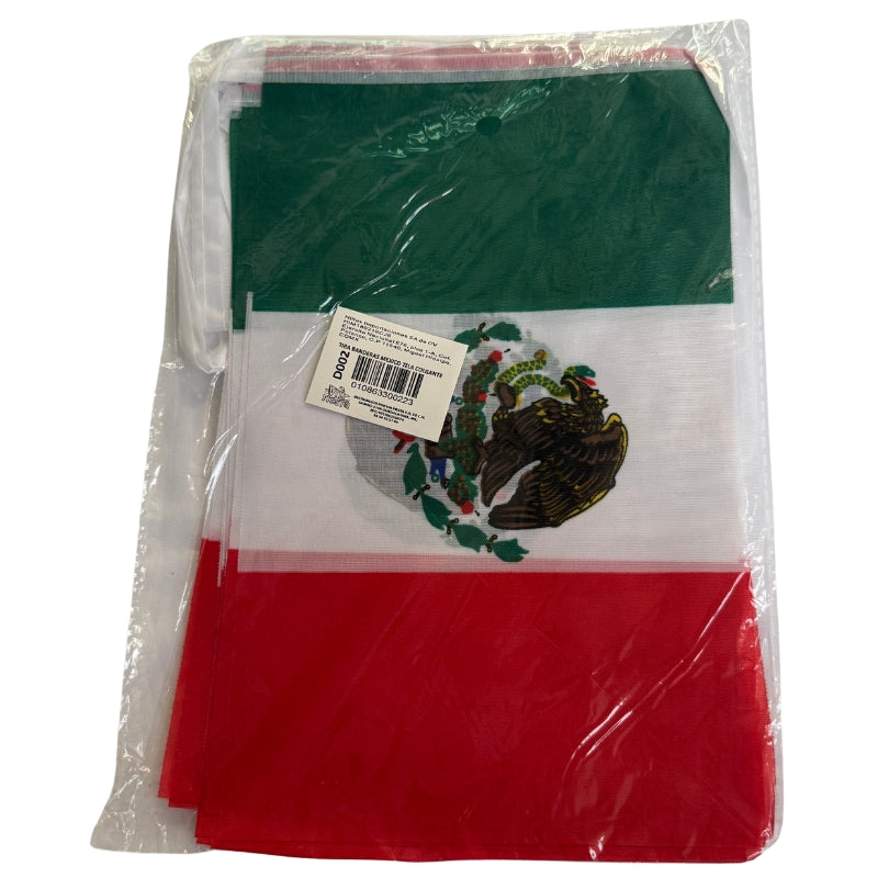 TIRA BANDERAS MEXICO COLGANTE PATRIAS VM FIESTA