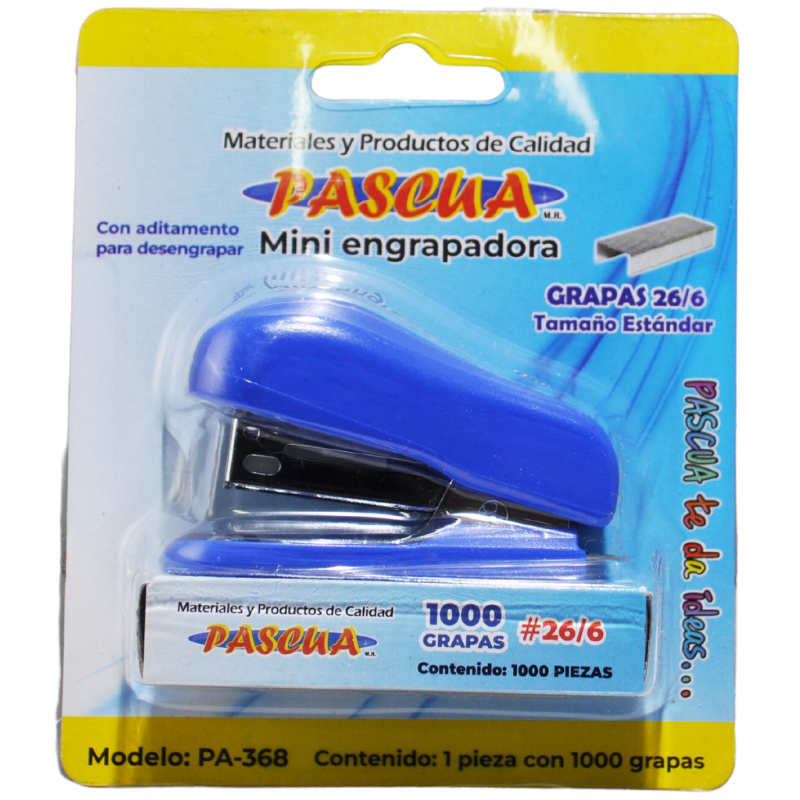 ENGRAPADORA MINI C/GRAPA ESTANDAR PA-368 PASCUA