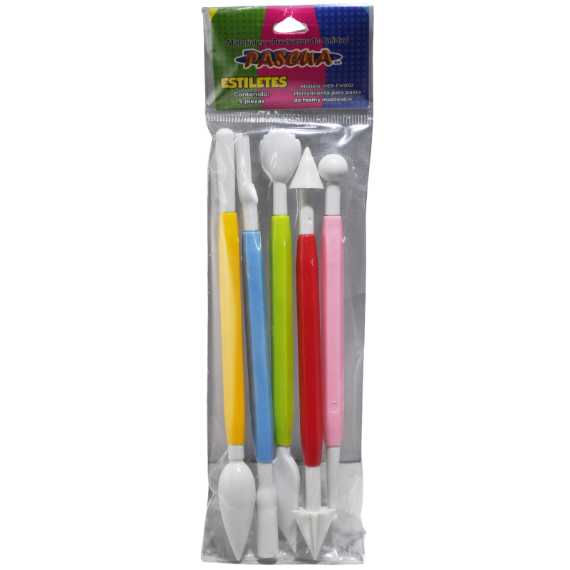 ESTILETE PLASTICO 5 PZ FM002 PASCUA