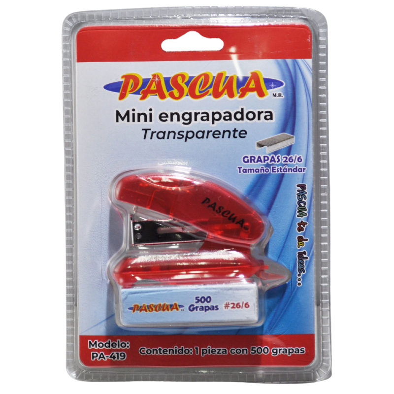 ENGRAPADORA MINI C/GRAPA ESTANDAR PA-419 PASCUA