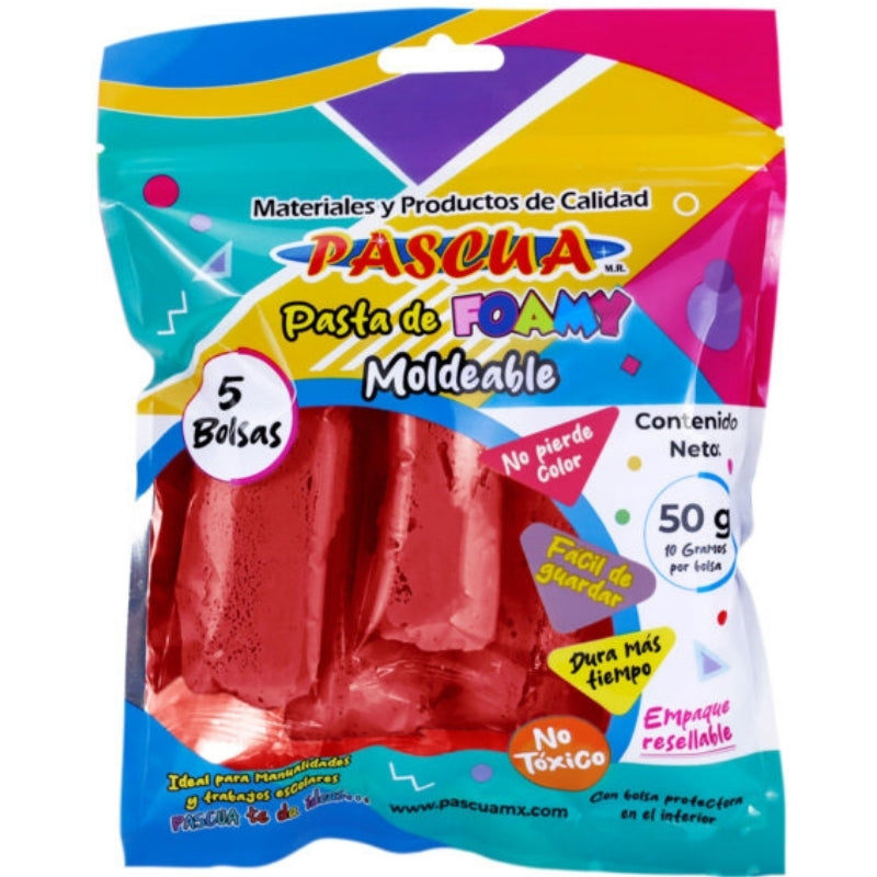 FOAMY MOLDEABLE 50 GM ROJO PASCUA