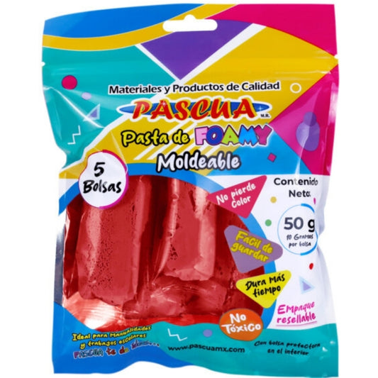 FOAMY MOLDEABLE 50 GM ROJO PASCUA