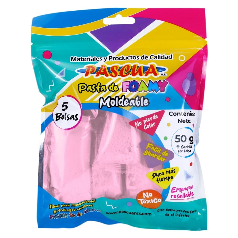 FOAMY MOLDEABLE 50 GM ROSA PASTEL PASCUA