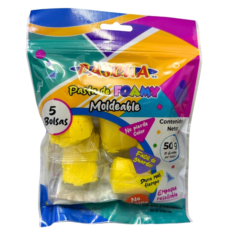 FOAMY MOLDEABLE 50 GM AMARILLO CANARIO PASCUA