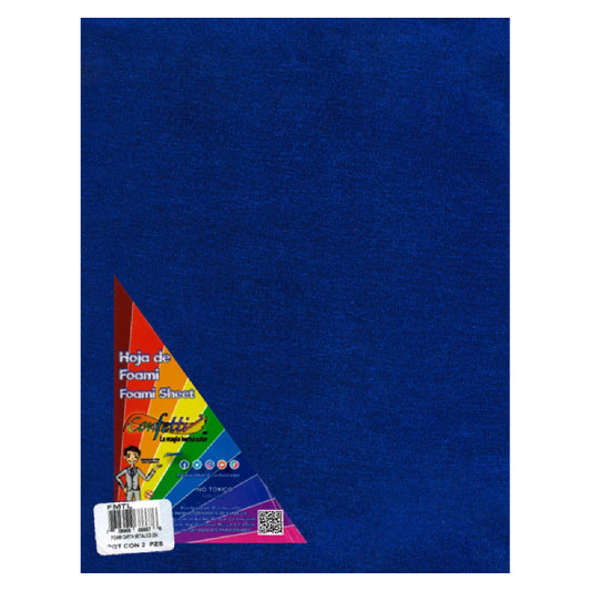 FOAMY CARTA METALICO 2 PZ AZUL REY NAEN