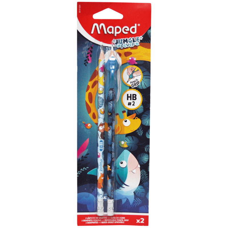 LAPIZ TRIANGULAR JUNGLE FEVER #2 HB 2 PZ  MAPED MNK