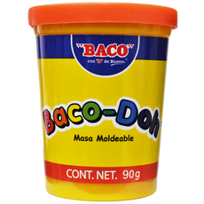 PLASTILINA BOTE 90 GR BACO-DOH NARANJA BACO MNK