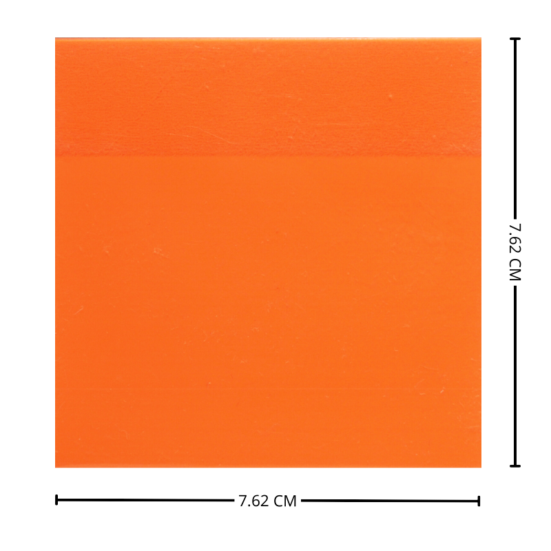 NOTAS ADHESIVAS TRANSPARENTE NARANJA 3X3 50 HJ PASCUA