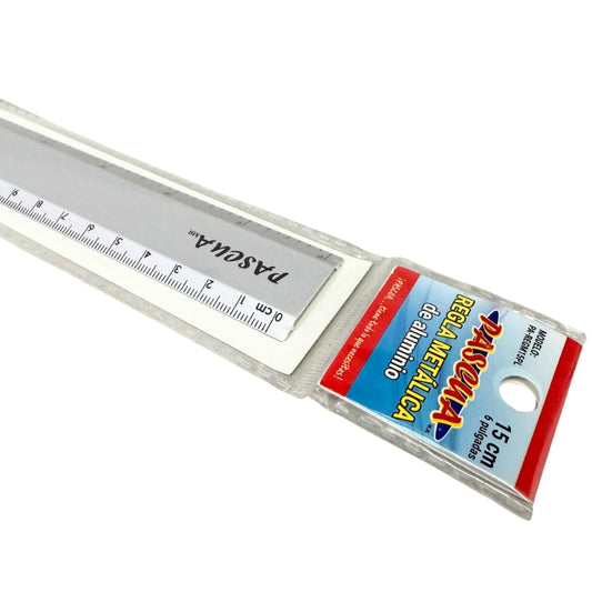REGLA METALICA 15 CM PASCUA
