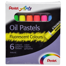 COLORES PASTEL 6 PZ FLUORESCENTES PENTEL