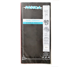 PAPEL COREANO DOBLE CARA NEGRO/ROJO 10 PZ PASCUA