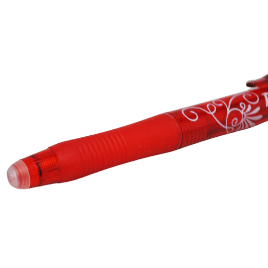 PLUMA RETRACTIL BORRABLE ROJO PASCUA MNK