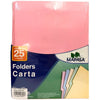 FOLDER CARTA ROSA PASTEL C/25 MAPASA