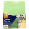 FOLDER CARTA VERDE PASTEL C/25 MAPASA