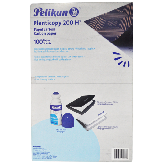 PAPEL CARBON OFICIO AZUL 200H 100 HJ PELIKAN