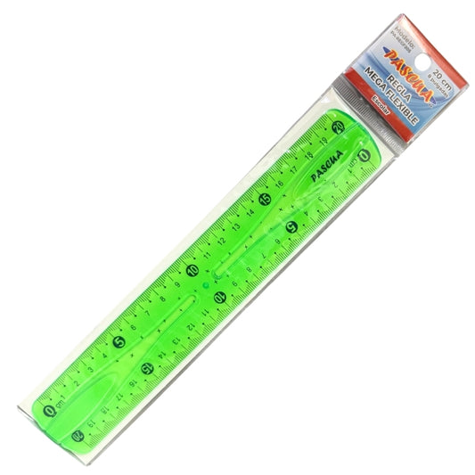REGLA MEGA FLEXIBLE 20 CM PASCUA MNK