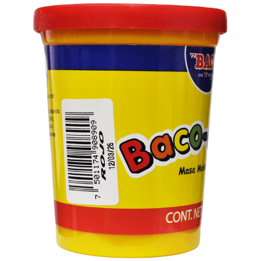 PLASTILINA BOTE 90 GR BACO-DOH ROJO BACO MNK