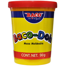 PLASTILINA BOTE 90 GR BACO-DOH ROJO BACO MNK