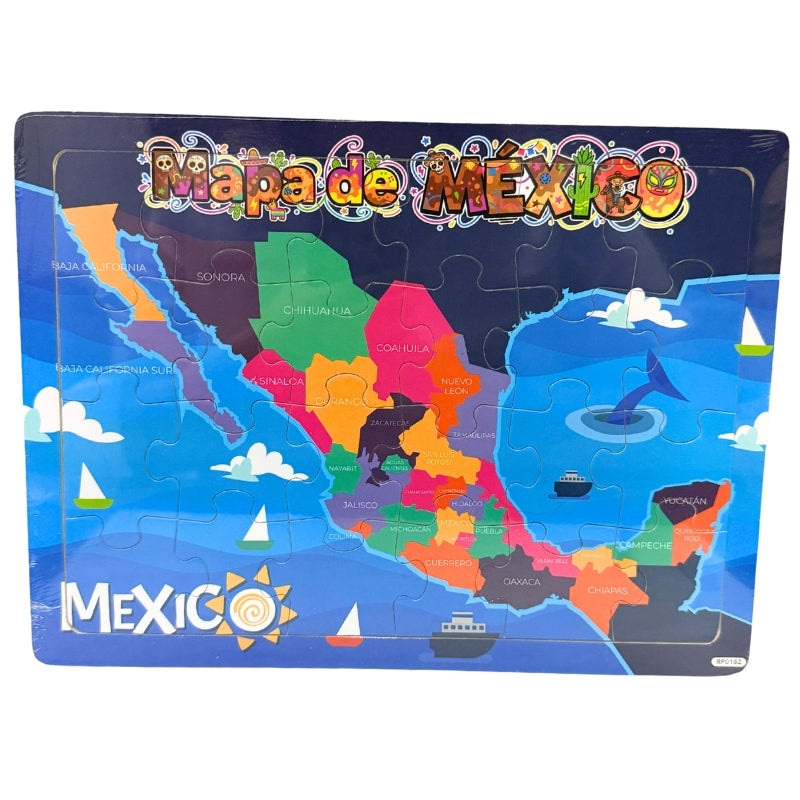 ROMPECABEZAS MADERA GRANDE MAPA DE MEXICO NOVAC