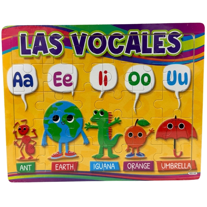 ROMPECABEZAS MADERA MEDIANO LAS VOCALES NOVAC