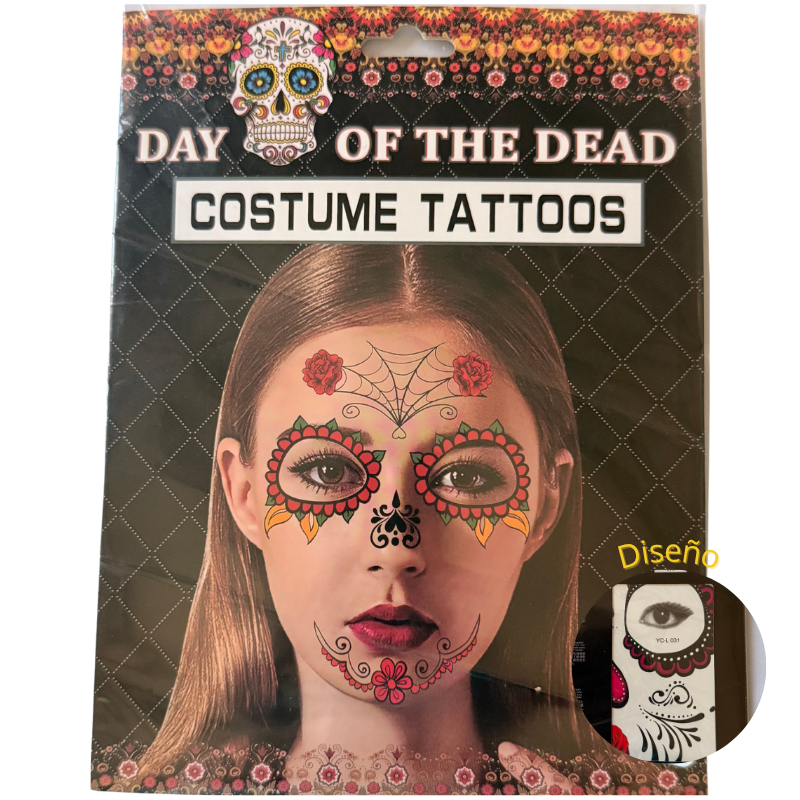 TATUAJE CATRINA  HALLOWEEN VM FIESTA