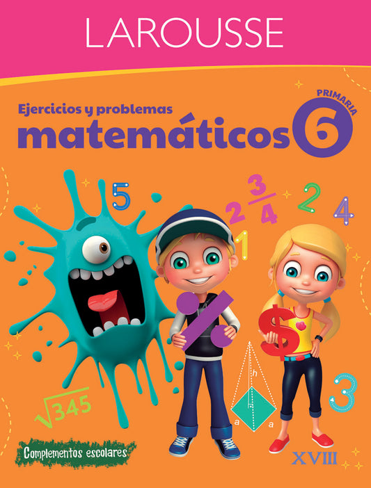 LIBRO EJERCICIOS Y PROBLEMAS MATEMATICOS 6 EDICIONES LAROUSSE MNK
