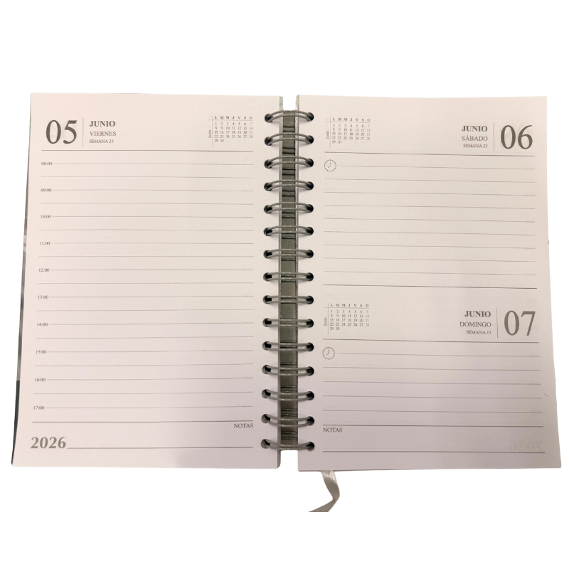 AGENDA DIARIA DOBLE ESPIRAL AG132 NOVAC