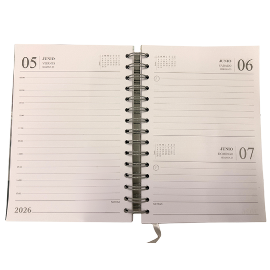 AGENDA DIARIA DOBLE ESPIRAL AG132 NOVAC