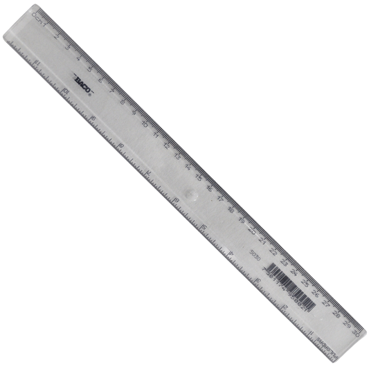 REGLA TRANSPARENTE 30 CM 5030 BACO MNK