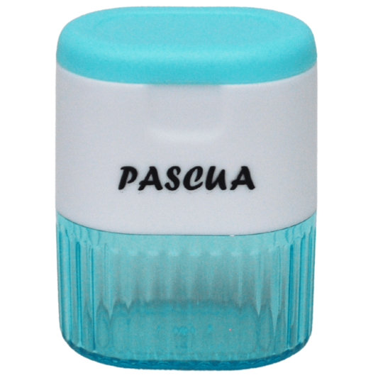 SACAPUNTAS GUARDABASURA VITRAL DOBLE PASCUA MNK