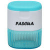SACAPUNTAS GUARDABASURA VITRAL DOBLE PASCUA MNK