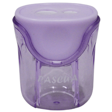 SACAPUNTAS GUARDABASURA TRANSPARENTE DOBLE PASCUA MNK