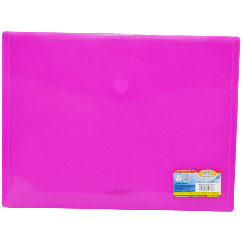 SOBRE PLASTICO COLORES C/BOTON PASCUA MNK