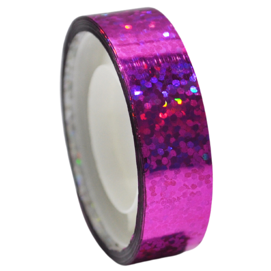 TAPE HOLOGRAFICO COLORES SURTIDOS 12 PZ NOVAC