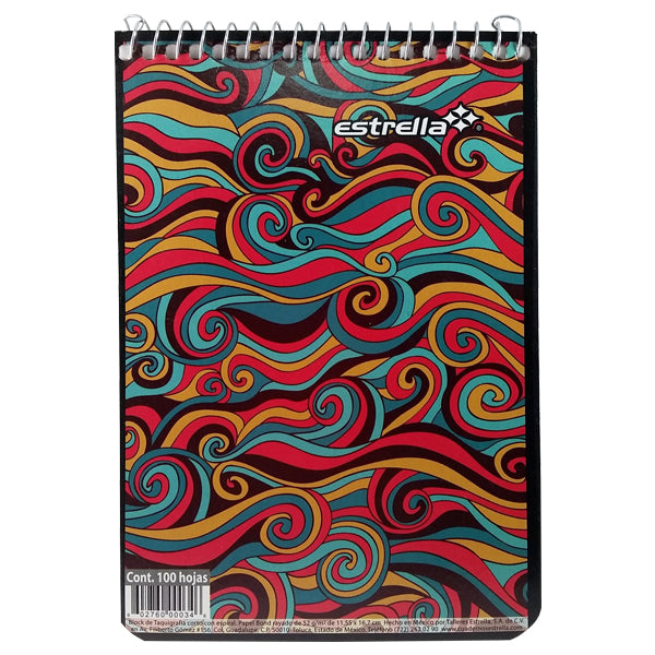 LIBRETA TAQUIGRAFIA CORTO ESPIRAL 100 HJ ESTRELLA