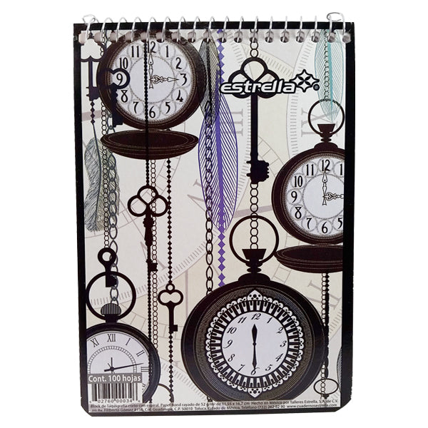 LIBRETA TAQUIGRAFIA CORTO ESPIRAL 100 HJ ESTRELLA